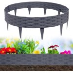 Yuenfong bordure de pelouse en plastique 5m bordure de parterre clture de jardin bordure de parterre ...