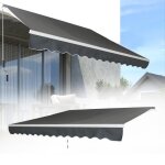 Yuenfong store banne de balcon manuel auvent rtractable avec manivelle rsistant aux uv, aluminium, ...