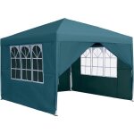 Yuenfong tonnelle pliable 3 x 3 m tente de fête imperméable avec 4 panneaux latéraux, protection uv et ... Yuenfong tonnelle pliable 3 x 3 m tente de fête imperméable avec 4 panneaux latéraux, protection uv et ...