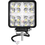 Yujtg - 1pc phare de travail led 4'' 48w, 3 modes ambre blanc, projecteur led 12v 24v etanche ip67 spot ... Yujtg - 1pc phare de travail led 4'' 48w, 3 modes ambre blanc, projecteur led 12v 24v etanche ip67 spot ...
