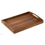Zassenhaus plateau en bois acacia anguleux 53 x 41 x 7 cm
