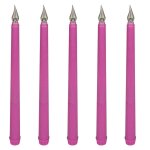 Zhouba lot de 5 bougies led scintillantes sans flamme, a piles, lumiere chaude, ideales pour une fete, ...