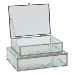 2 botes  bijoux ania mtal et verre argent