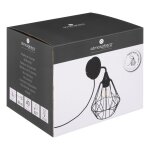 Applique flave noir en métal d19cm Applique flave noir en métal d19cm