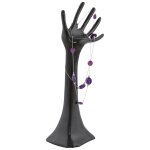 Arbre  bijoux 'mano' en aluminium peint noir
