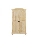 Armoire 4 �tag�res 1 penderie en pin massif lebosa