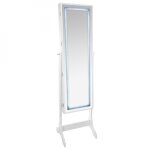 Armoire bijoux led blanc
