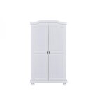 Armoire en bois massif laqu� blanc hedda