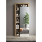 Armoire de couloir ancona 1 porte miroir strucutre tringle  vetement l91 x h 209 cm