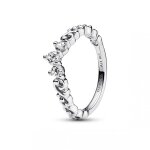 Bague argent�e pour femme tiare volute royale