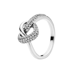 Bague coeur nou� pandora moments