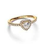 Bague c?ur surélevé Bague c?ur surélevé