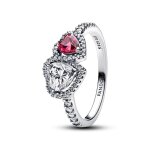 Bague c?urs halo