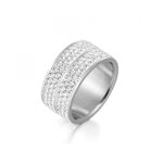 Bague elodie myc - paris - argenté et cristal Bague elodie myc - paris - argenté et cristal