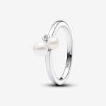 Bague duo de perles de culture argent 193156c01