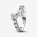 Bague femme en argent sterling avec zircons pandora timeless