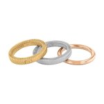 Bague femme calvin klein playful repetition - 35000027 acier argent, dor rose