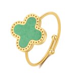 Bague femme pixies bijoux - pra0011 - 1gav acier vert