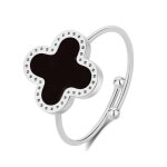 Bague femme pixies bijoux - pra0011 - 2bko acier noir