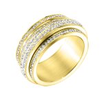 Bague femme so charm - b1880 - dore - bague femme dore