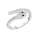 Bague femme so charm - bd2366 - argent - diamant - bague femme serpent Bague femme so charm - bd2366 - argent - diamant - bague femme serpent