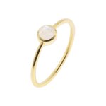 Bague gemia en pierre de lune plaqué or Bague gemia en pierre de lune plaqué or