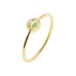 Bague gemia en pierre pridot plaqu or