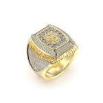 Bague homme guess bijoux lion king jumr05002jwyg acier dor