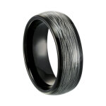 Bague homme jourdan jh120004r - liorin - acier noir Bague homme jourdan jh120004r - liorin - acier noir