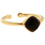 Bague kosma ella brsl0438 - or - métal doré jaune & onyx noir femme Bague kosma ella brsl0438 - or - métal doré jaune & onyx noir femme