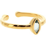Bague kosma paris - collection kira dor� & topaze bleu