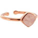 Bague kosma ella brsl0438 - rosegold - métal doré rose & quartz rose femme Bague kosma ella brsl0438 - rosegold - métal doré rose & quartz rose femme