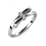 Bague luminous bow finition argentée Bague luminous bow finition argentée