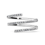 Bague spiral finition argentée Bague spiral finition argentée