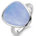 Bague ti sento 12002la - bague bleue argent ti sento bijoux