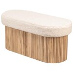 Le banc baotsu son design moderne assise circulaire garnie de bouclettes