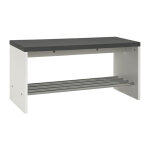 Banc de rangement chaussure avec plateau dcor granit