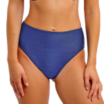 Bas de bikini taille haute - arizona wave bleu