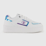 Baskets basses femme - foul play plat element slick - blanc / bleu