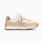 Baskets monogramme faustine ivoire et beige � semelle running