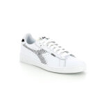 Baskets femme game l l zigzag blanc / noir en cuir