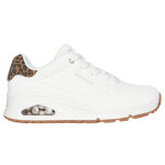 Basket femme uno - jungle nite blanc gupard