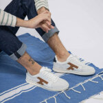 Baskets hazel - cuir blanc