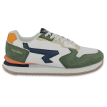 Baskets homme amiro blanc et kaki