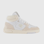 Baskets montantes homme blanc en cuir Baskets montantes homme blanc en cuir