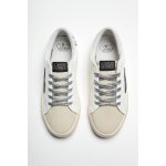 Baskets soho blanches avec clair noir gris dina