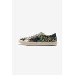 Baskets soho  motifs animaliers vert maud