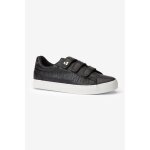 Baskets vic noires effet python