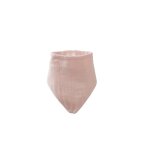 Bavoir 33x19 en gaze de coton rose
