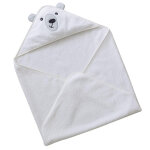 Bavoir en coton blanc baby